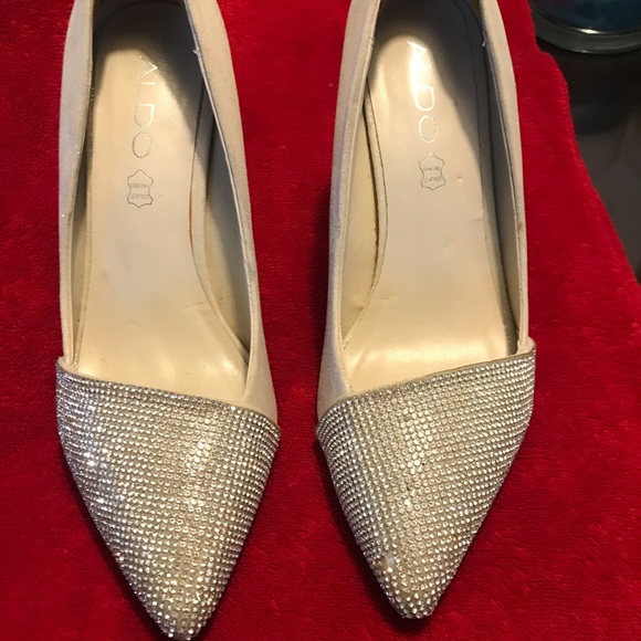 3 pairs of dress shoes sandals Sizes 6.5 and 7. Christian Siriano Nine West Aldo - Picture 8 of 13